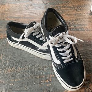 vans Classic Suede Tie On Athletics Tennis Skate Shoes Sneakers Black men 5.5 7